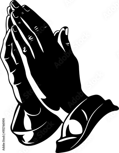 praying hands vector Art