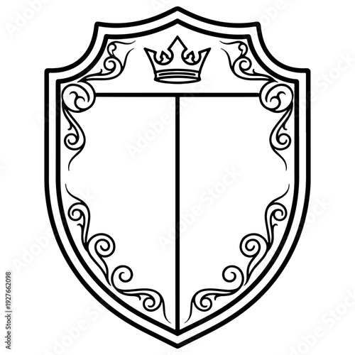 shield with wings