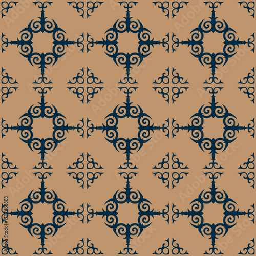 Seamless background pattern. Decorative geometric elements. Seamless pattern stylized tribal motifs. For wallpaper, pattern fills, web page background,surface textures. Vector illustration.