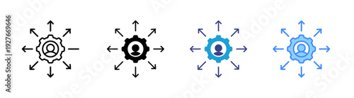 Choice icon set multiple style collection