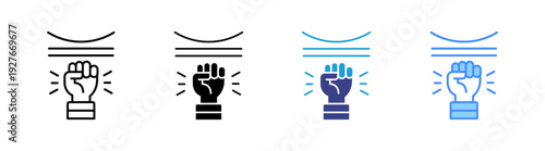 Resilience icon set multiple style collection