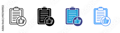 Acceptable icon set multiple style collection