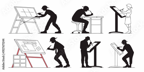 Illustration of a person demonstrating various ways to lift objects safely Vector