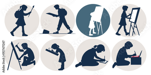 Illustration of various outdoor activities and sports equipment Vector