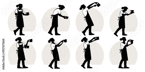 A sequence of stick figures demonstrating the proper technique for throwing a ball Vector