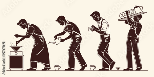 Evolution of human activities from ancient times to modern era Vector