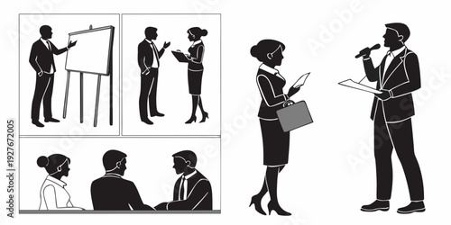 A diverse group of people engaged in various activities and professions Vector