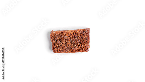 Croutons isolated on white background. High quality photo