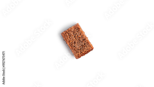 Croutons isolated on white background. High quality photo