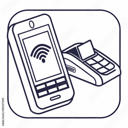 A cell phone and a landline phone are shown side by side
