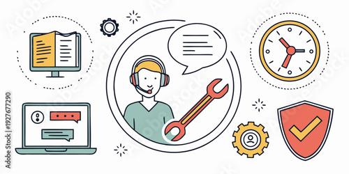 A collection of various icons representing different aspects of life and activities Vector