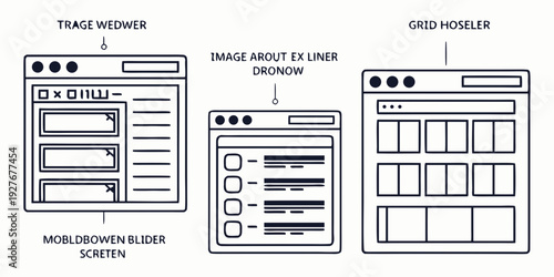 A visual representation of the process of creating a web application Vector
