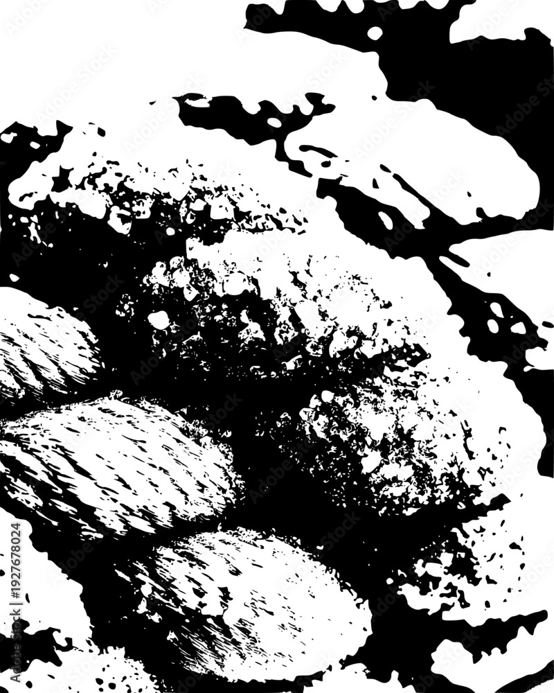 Fototapeta premium Texture of a weathered seafaring rope with salt and sand on it, vector illustration