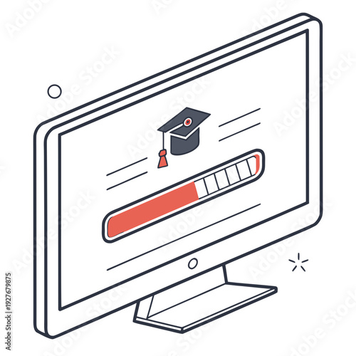 Online education and learning concept on a computer screen