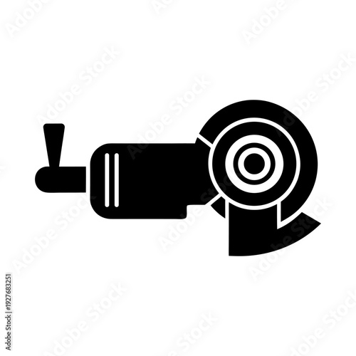 Workshop Equipment Angle Grinder Symbol.