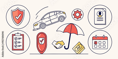 A collection of various warning and prohibition signs and symbols. Vector