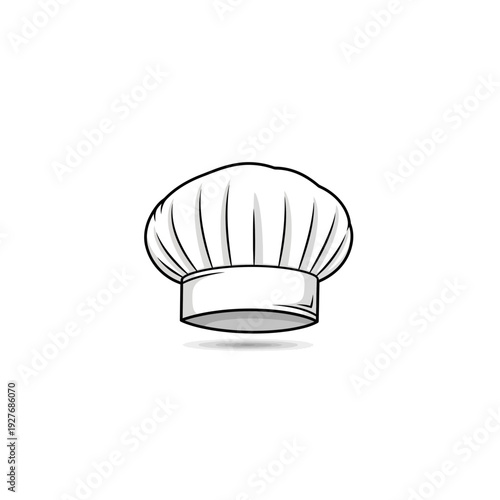 Chef Hat and Rolling Pin Culinary Icon Illustration