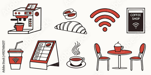 Modern technology and its impact on daily life and work environments Vector