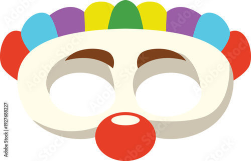 Illustration of Clown Mask