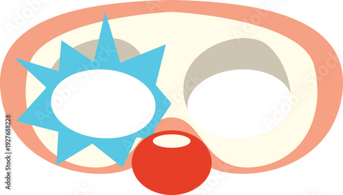 Illustration of Clown Mask