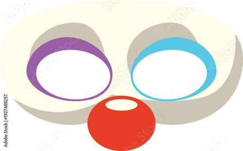 Illustration of Clown Mask