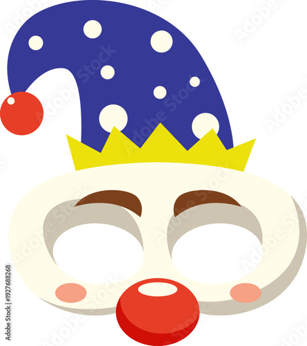 Illustration of Clown Mask