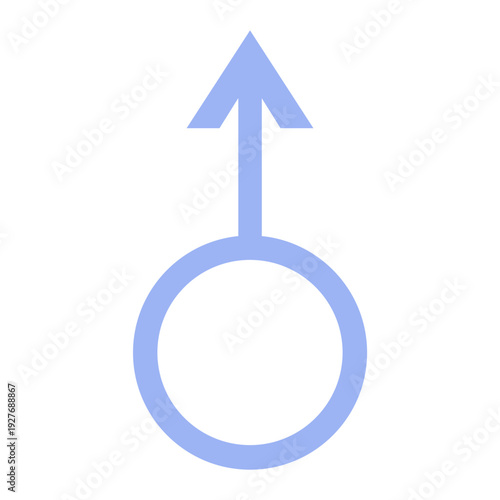 Male Gender Symbol Up Arrow