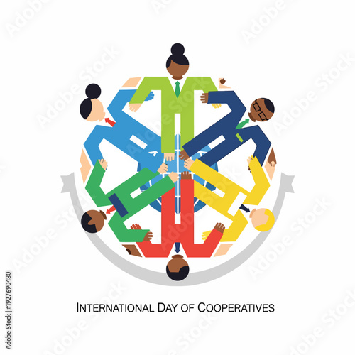 Diverse People Joining Hands Together.