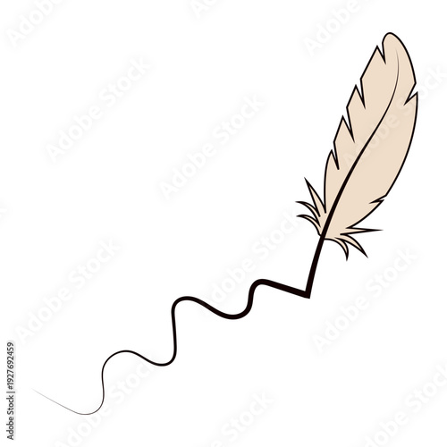 Quill Pen Writing Ink Stroke