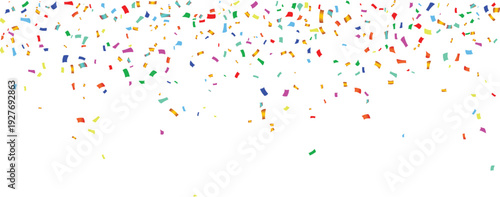 festive colorful confetti rainbow falling celebration party birthday carnival fun vibrant bright sprinkles abstract