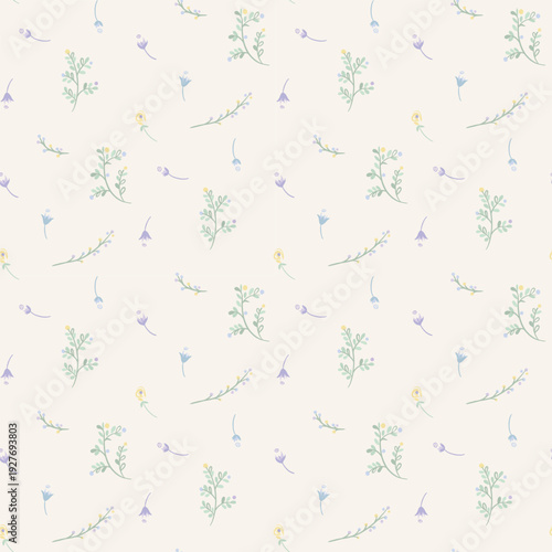 Flower pattern, ditsy seamless floral pattern, small little cute flower background. Flower repeat pattern. Ditsy print,  surface design. Ditsy floral for fashion, texture, fabric, wrapping, wallpaper