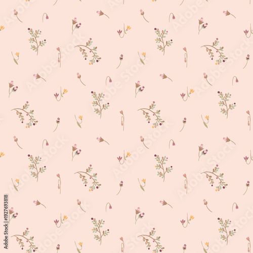 Flower pattern, ditsy seamless floral pattern, small little cute flower background. Flower repeat pattern. Ditsy print,  surface design. Ditsy floral for fashion, texture, fabric, wrapping, wallpaper