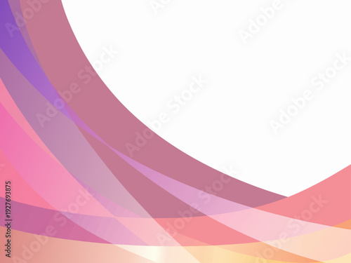 カラフルな曲線の抽象的な背景素材