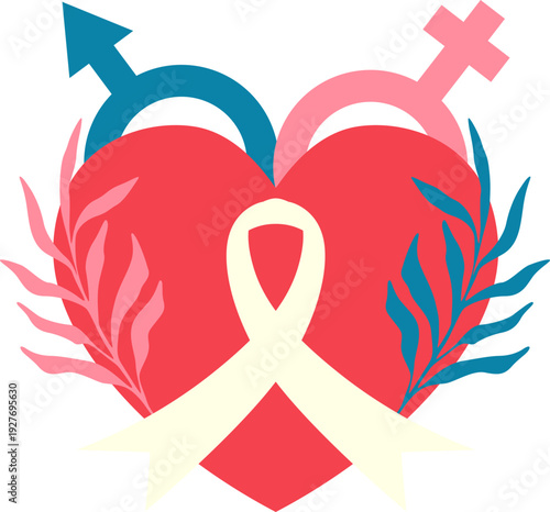 Love and Health Awareness Symbol