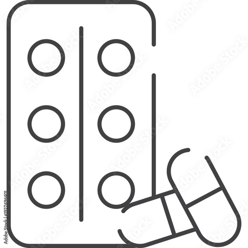 Pill Blister Pack Icon