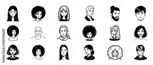 Diverse international cartoon characters