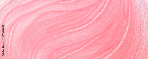 絵の具で描いたシルクのピンク色テクスチャ背景