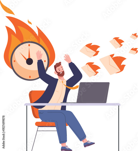 Important messages overload. Ineffective priority work plan