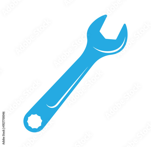 blue adjustable wrench tool for tightening and loosening bolts and nuts  hand tool