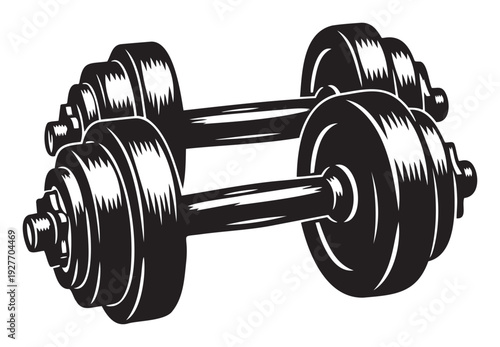 Strong fitness dumbbells for effective strength training and muscle building, ideal for gym advertising, sports promotions, workout guides, or healthy lifestyle content.