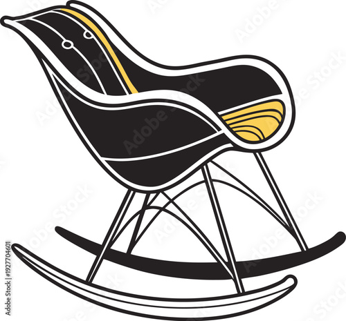 rocking horse vector illustration