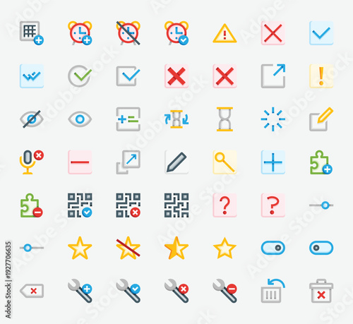 User Interface Color Icon Set