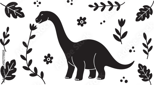 Cute dinosaur nursery decor design featuring adorable dino elements perfect for baby rooms, kids’ bedrooms, and playful wall art. Ideal for laser cutting, Cricut projects, printable decor, baby shower