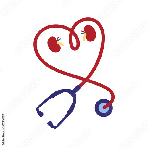 Kidney Health Stethoscope Heart