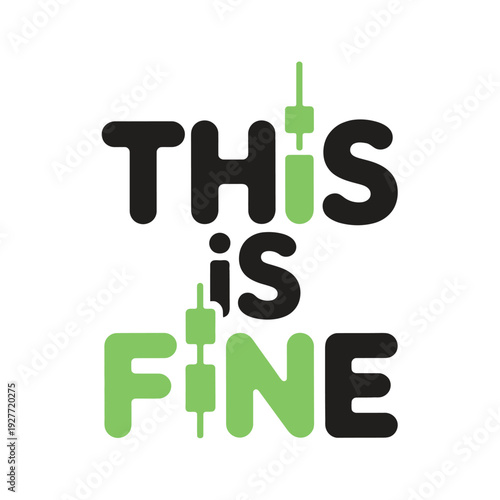 A humorous graphic design with a bold statement on a white background