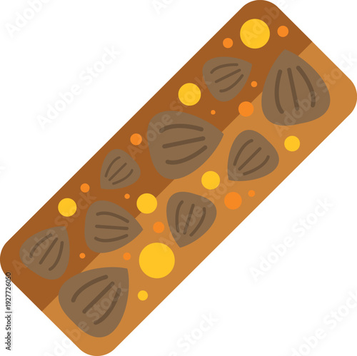 Granola bar icon representing a quick and nutritious energy snack