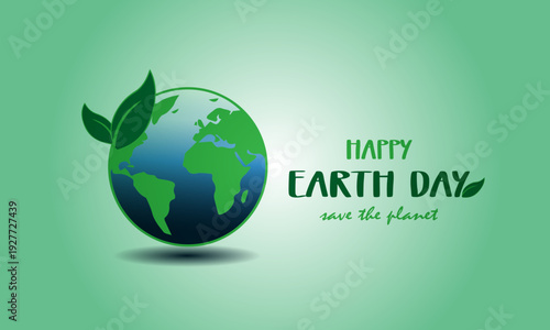 Happy Earth Day. Environmental protection.Vector illustration for banner, social media post, celebration card
