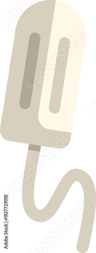Tampon icon for female menstruation, period, and feminine hygiene product concepts