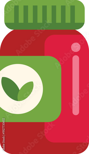 Medicine bottle representing natural health supplements or organic pharmaceutical products