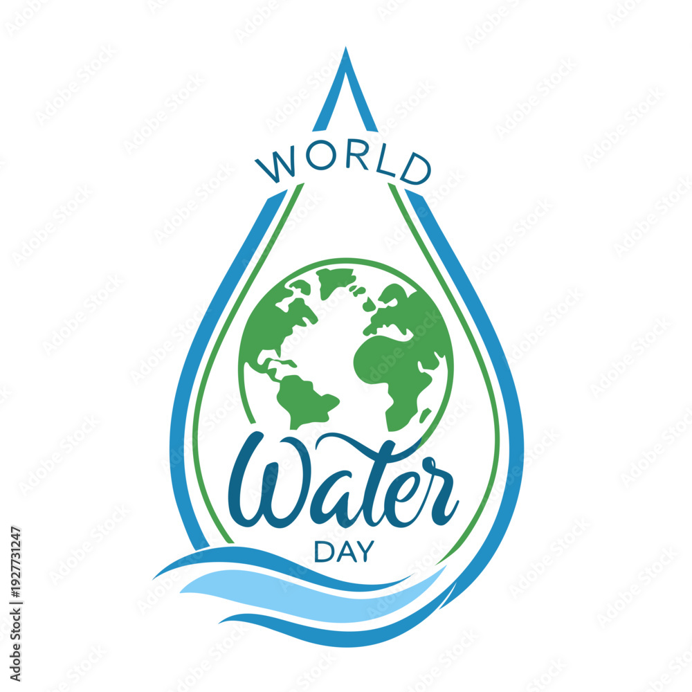 Obraz premium world water day vector 